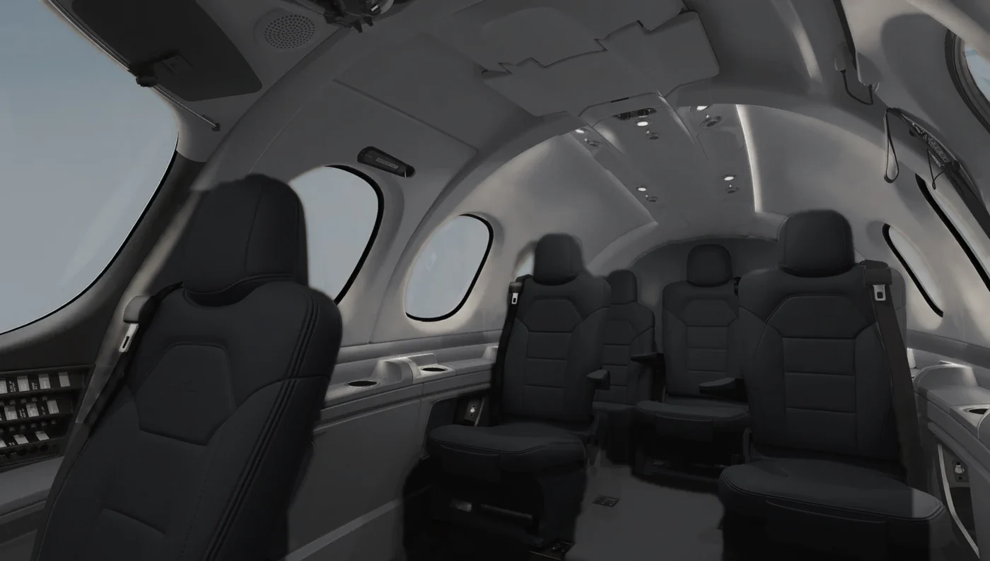Interior cabin of the Cirrus Vision Jet SF50-G2+