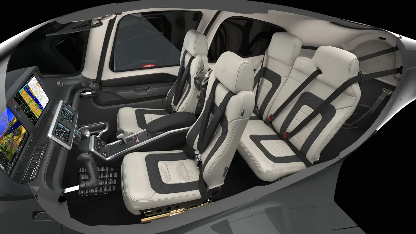 Interior cabin of the Cirrus SR22 G7+